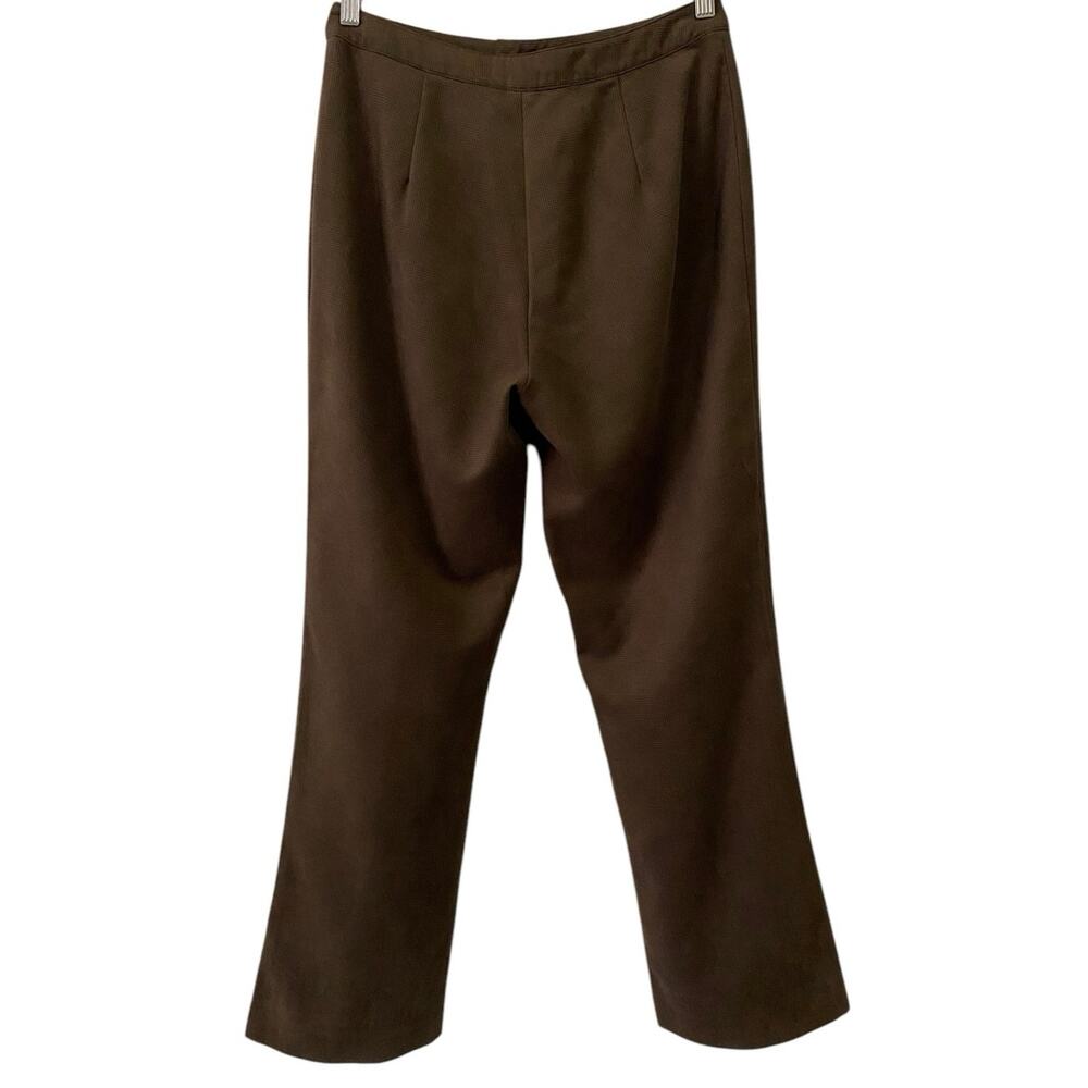 Harold’s Women’s Dark Brown Trouser Pants US 6 Straight Leg Academia Preppy FLAW - Picture 5 of 8